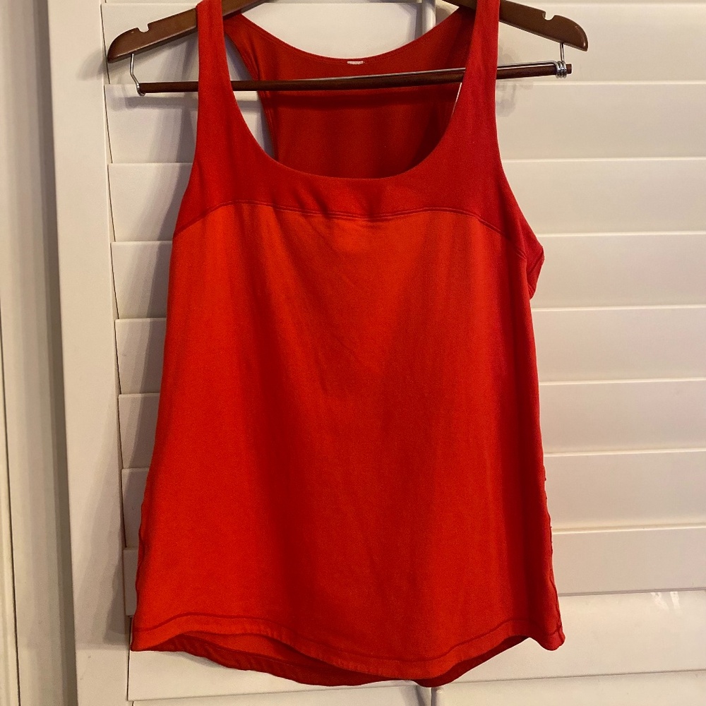 Lululemon Athletic top size 8 red